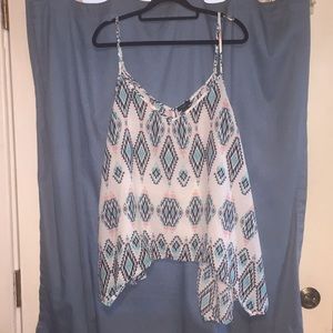 Uneven Hem Crop Top